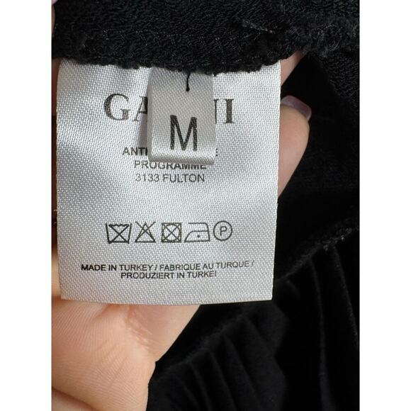 Ganni x Anthropologie Fulton Black Pleated Knit A-Line Cocktail Mini Dress Small - Picture 6 of 13